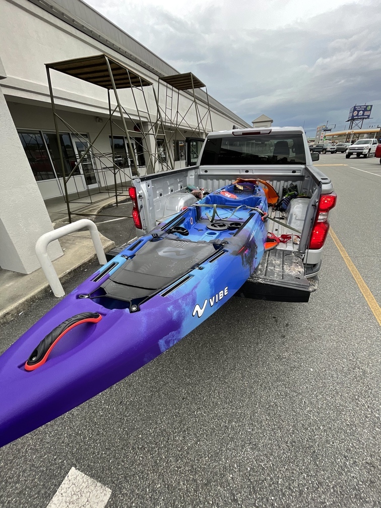 Getting the kayak