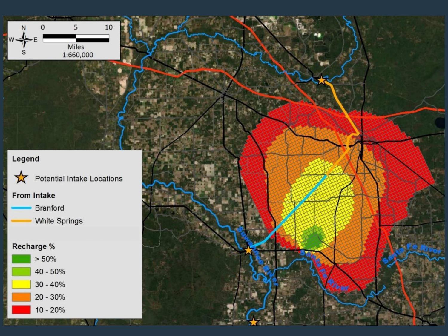 Map: Recharge %