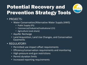 [Potential Recovery and Prevention Strategy Tools]