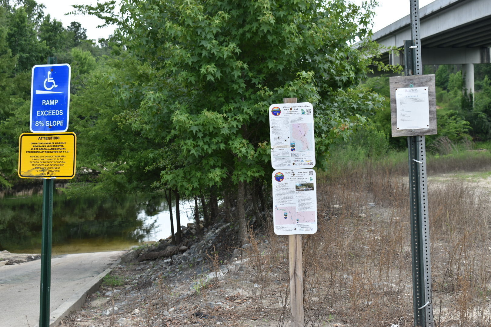 Signs, State Line Boat Ramp, Withlacoochee River 2021-06-17