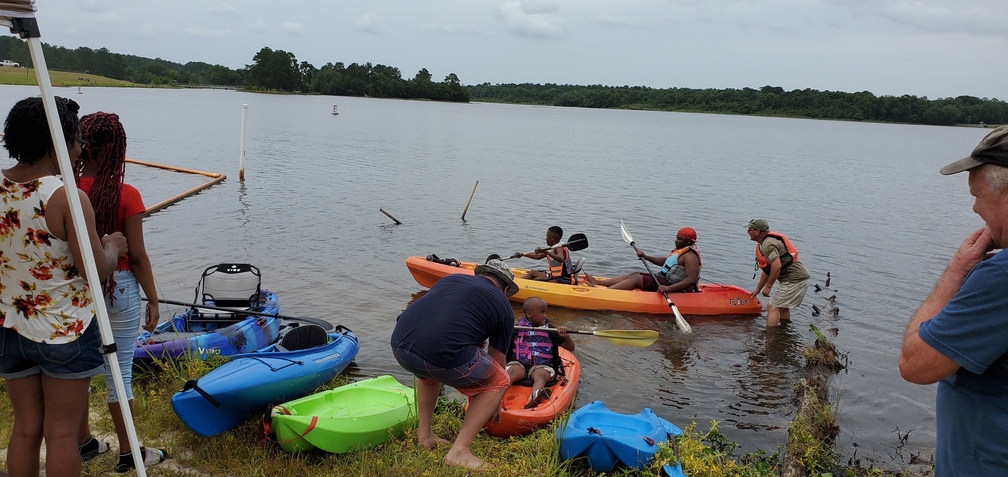 Two in a kayak