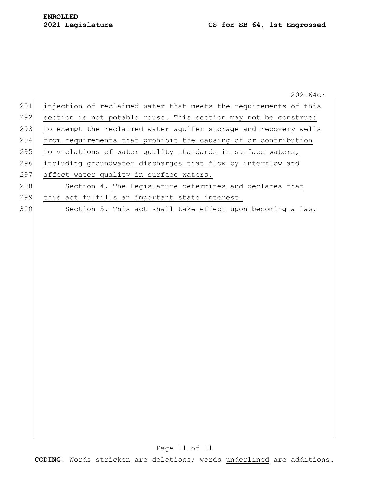 ASR is not potable reuse