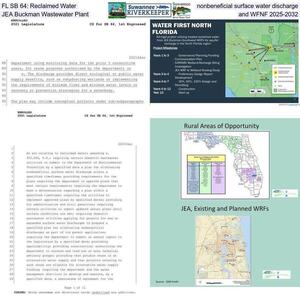 [FL SB 64: Reclaimed Water, nonbeneficial surface water discharge, JEA Buckman Wastewater Plant, and WFNF 2025-2032]