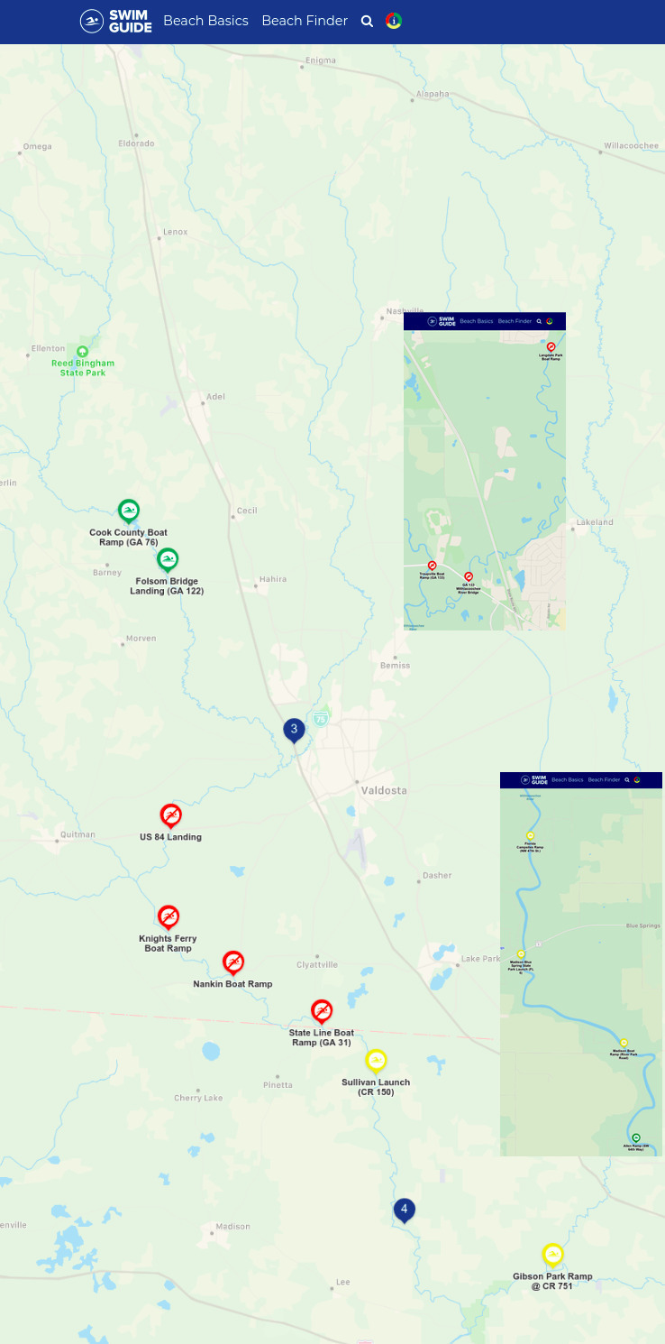 Swim Guide bad Withlacoochee River 2021--07-08