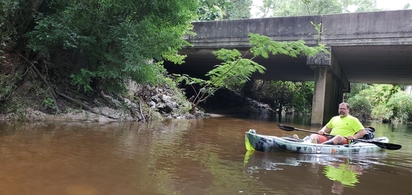 [Bobby at Gornto Road Bridge, 11:35:58, 30.8596630, -83.3172280]