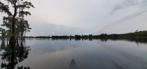 [Glassy water; front coming in]