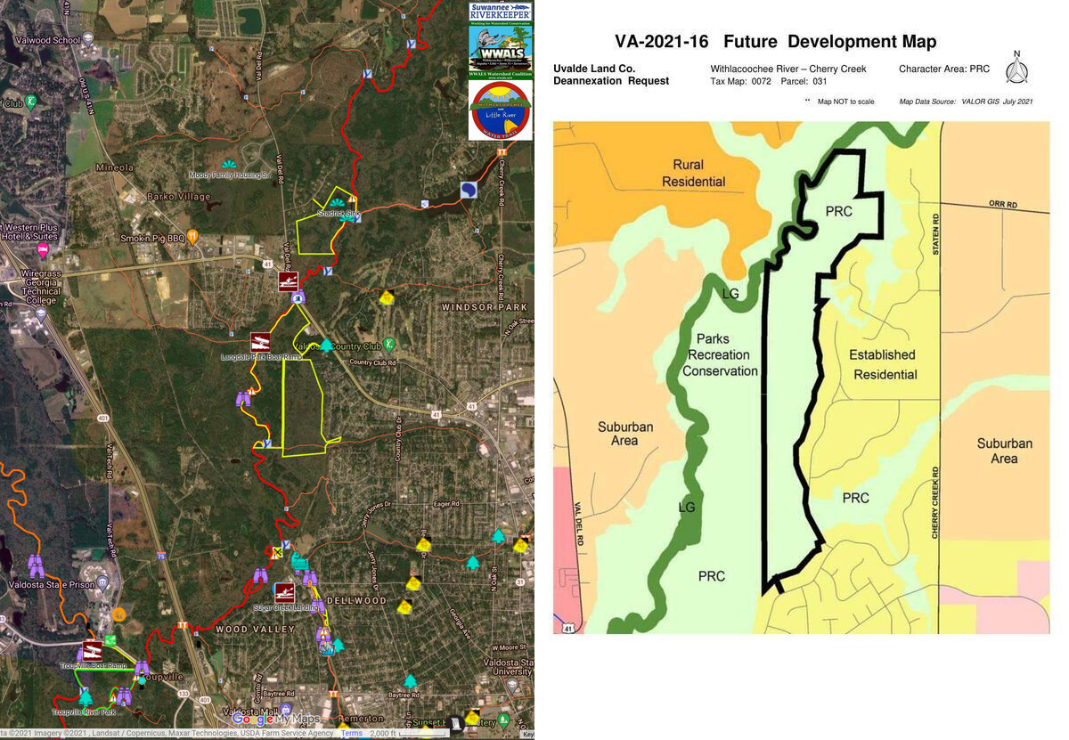 [Public land and Uvalde Land Trust Deannexation request, Withlacoochee River]