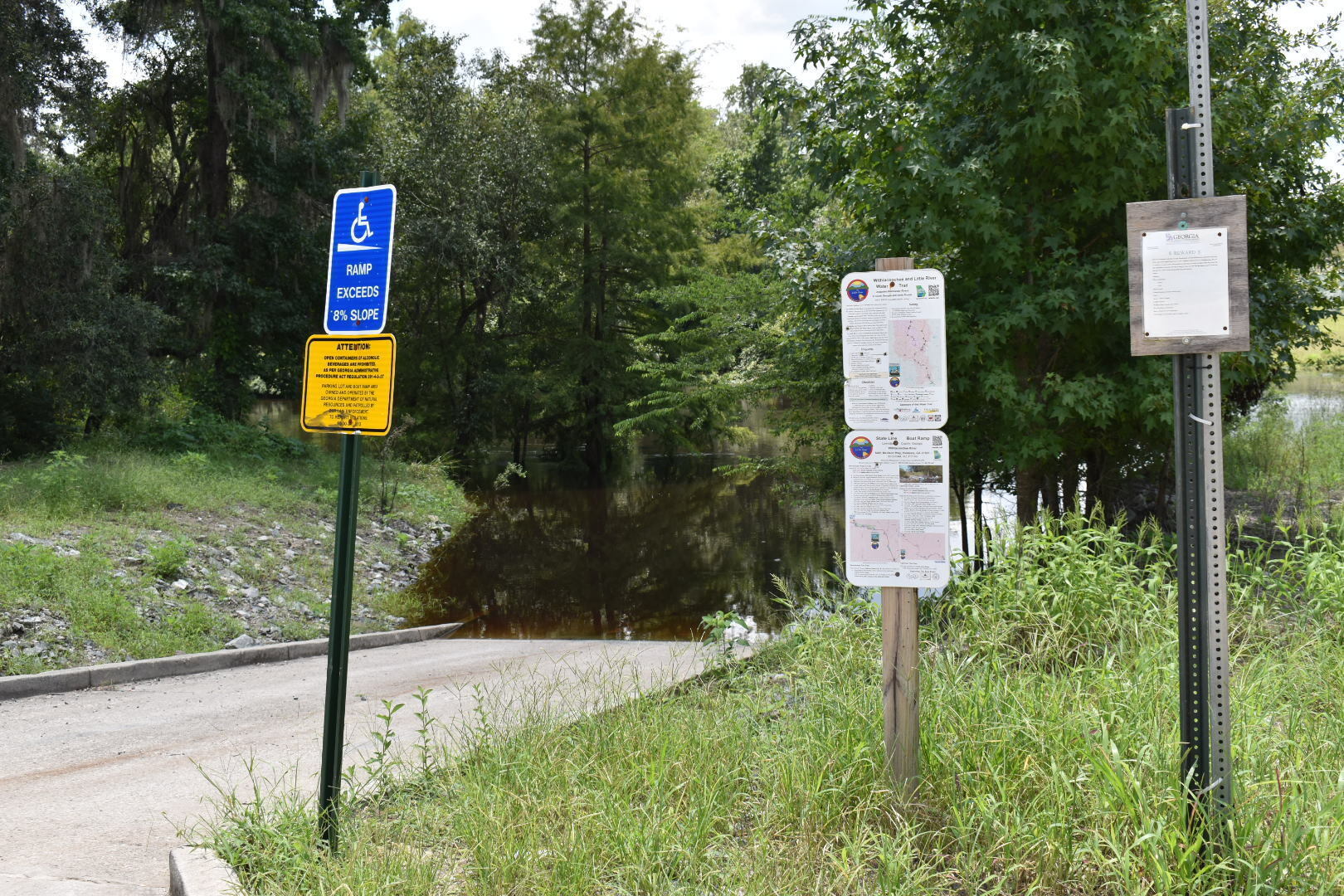 State Line Boat Ramp, Withlacoochee River 2021-07-29