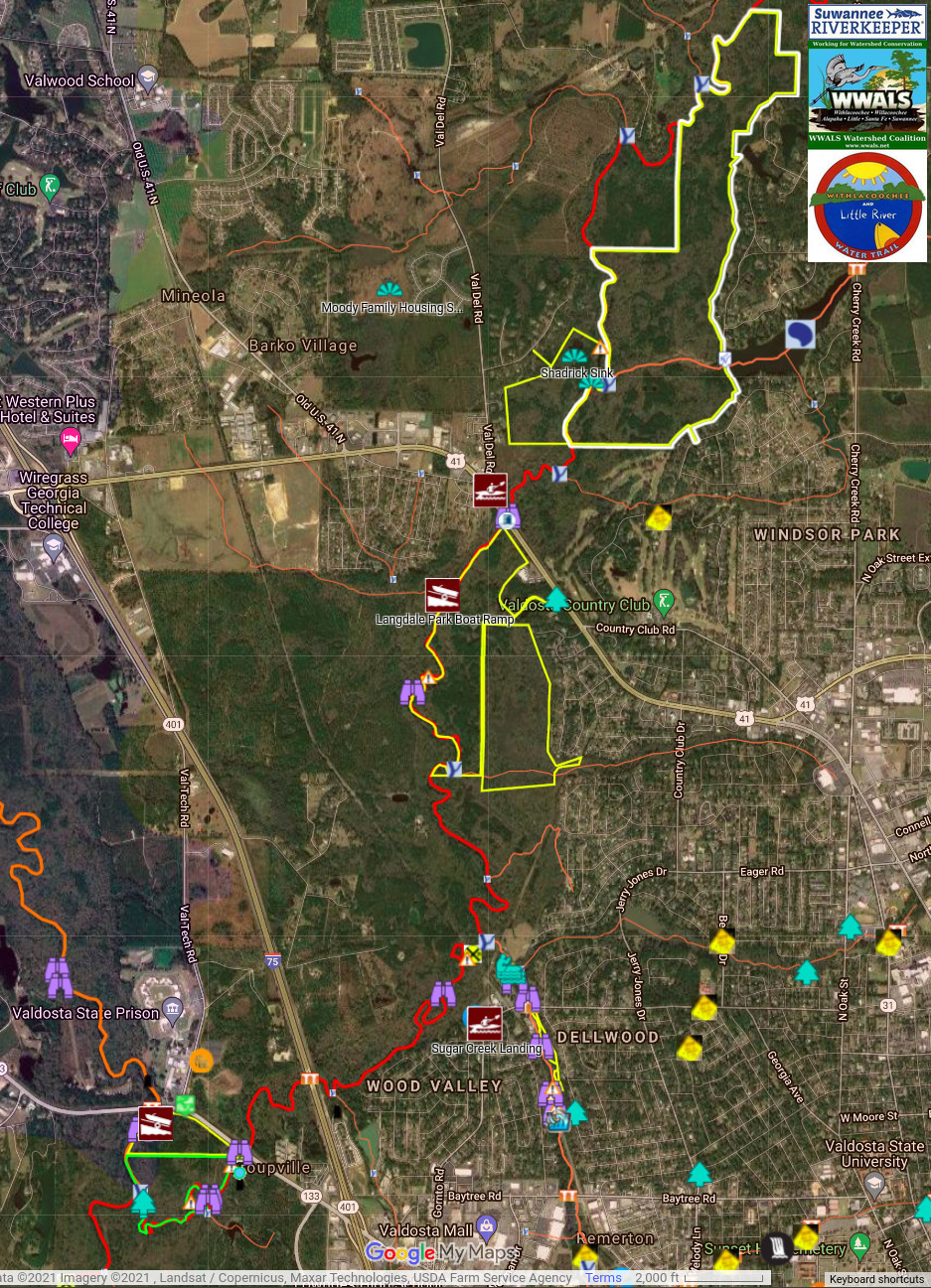 Cherry Creek Mitigation Bank, Withlacoochee River to future Troupville River Camp