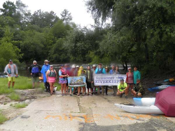 [Banners at Nankin Boat Ramp by Gretchen Quarterman]