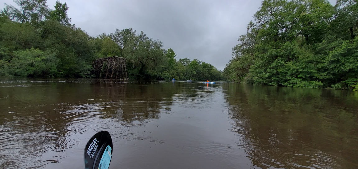 Upstream to RR Trestle, 11:51:25, 30.6367228, -83.3503199