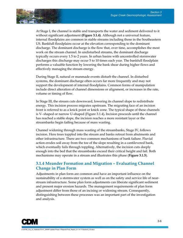 3.1.4 Meander Formation and Migration – Evaluating Channel Change in Plan Form