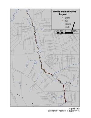 [Figure 3.3.2 Geomorphic Features in Sugar Creek]