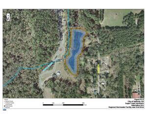 [Figure 4.5.3 Sugar Creek Sub-Basin Alternative SG1 Regional Stormwater Facility near End Drive]