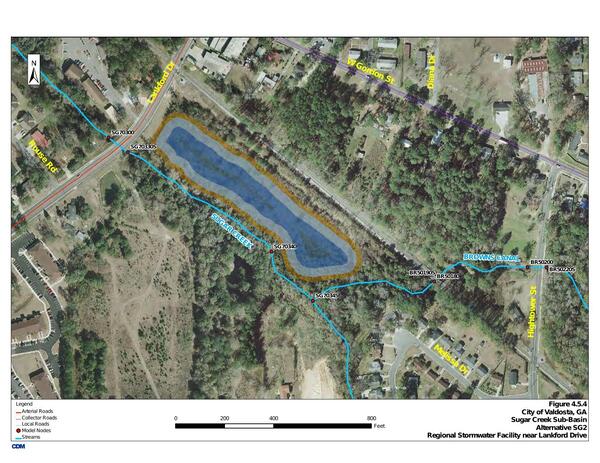 Figure 4.5.4 Alternative SG2 Regional Stormwater Facility near Lankford Drive