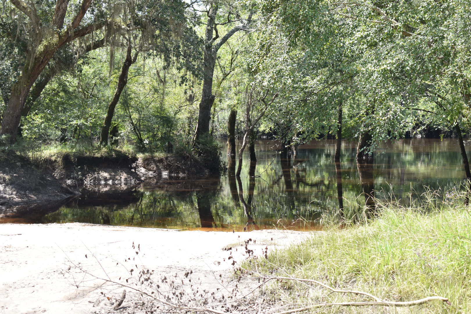 Downstream, Knights Ferry Boat Ramp 2021-08-12