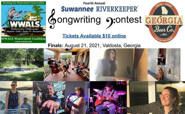 Nine Songwriters, Suwannee Riverkeeper Songwriting Contest 2021