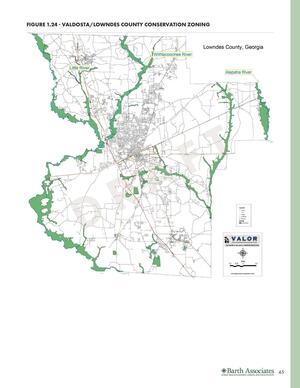 [FIGURE 1.24 - VALDOSTA/ LOWNDES COUNTY CONSERVATION ZONING]