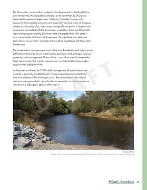 [Valdosta/Lowndes County could approach the Langdale Company and potentially achieve many of the goals related to a Blueway plan, river camps, and public access for a lengthy river experience connected with the Suwannee.]