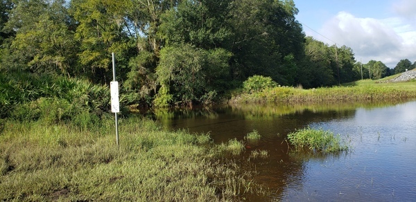 Hagan Bridge Landing Sign, Withlacoochee River @ GA 122 2021-09-09