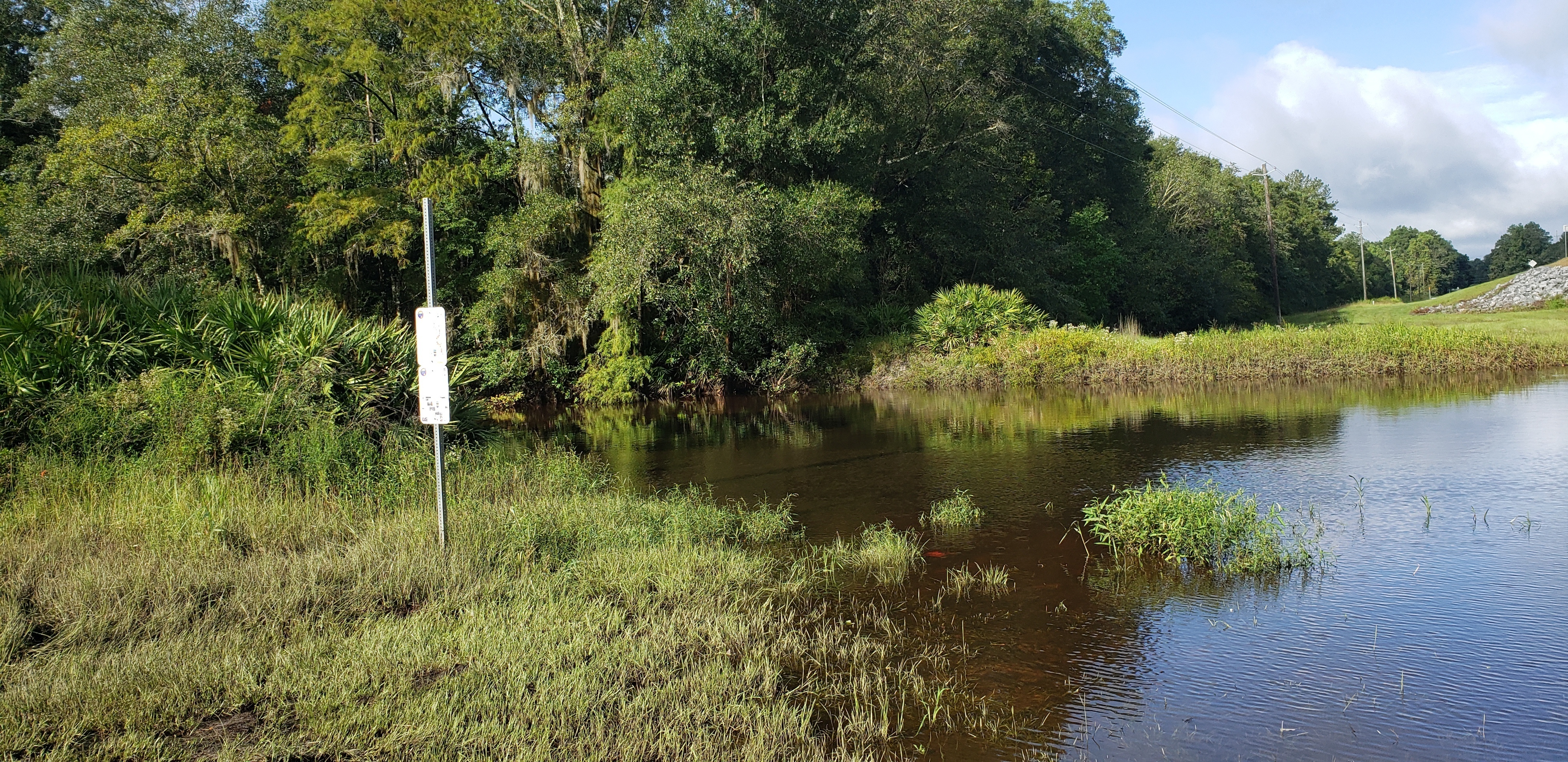 Hagan Bridge Landing Sign, Withlacoochee River @ GA 122 2021-09-09