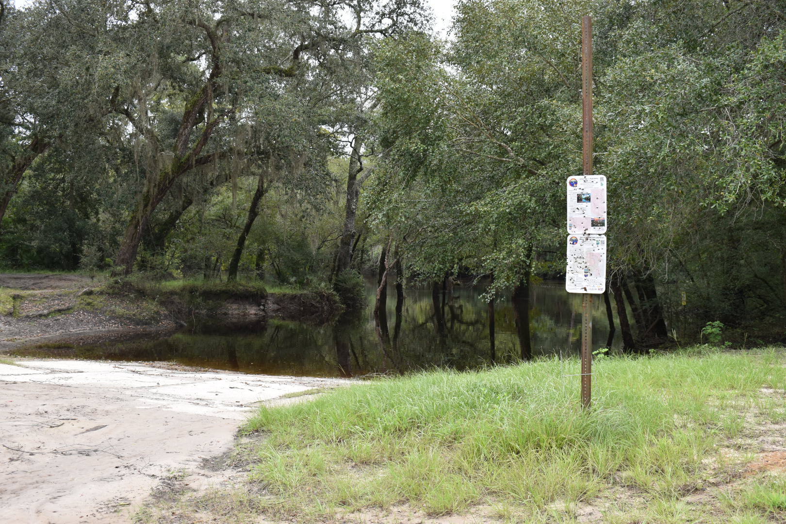 Knights Ferry Boat Ramp Signage, Withlacoochee River @ 2021-09-09