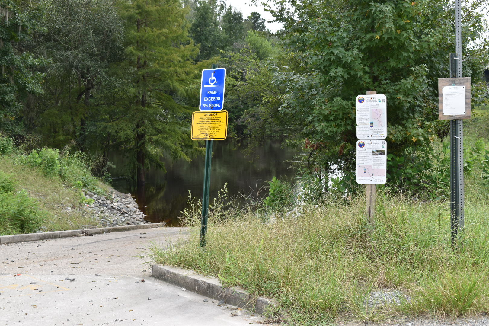 State Line Boat Ramp Signage, Withlacoochee River @ GA 133 2021-09-09