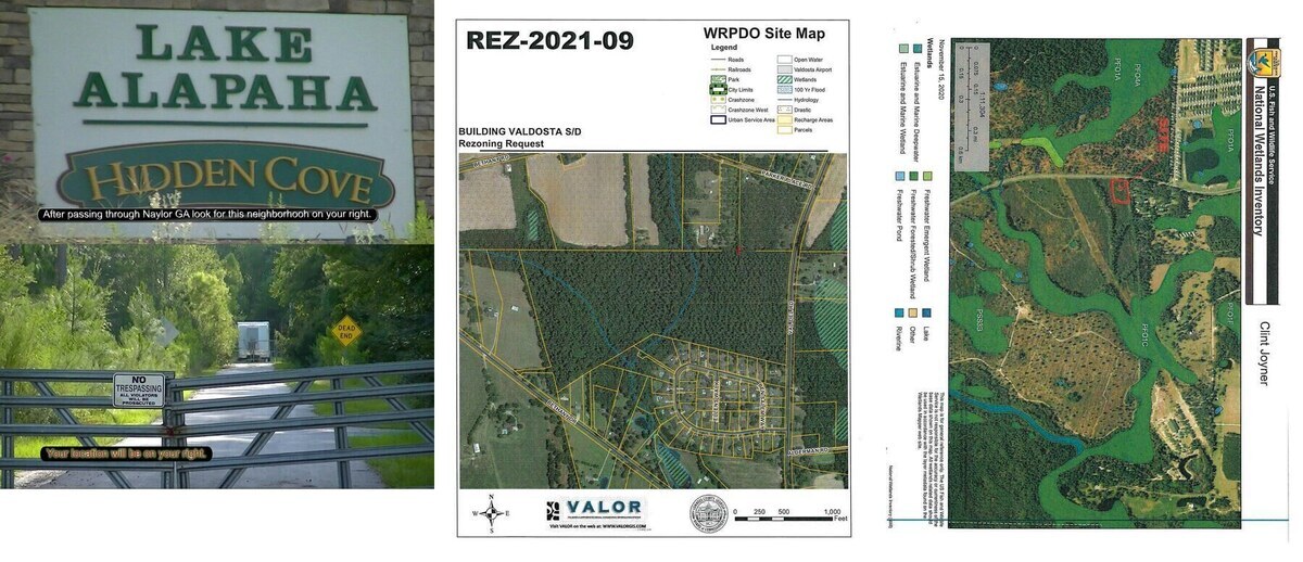 Lake Alapaha water treatment, Bay Branch tributaries in Building Valdosta Subdivision, Army Corps on Val Del Villas