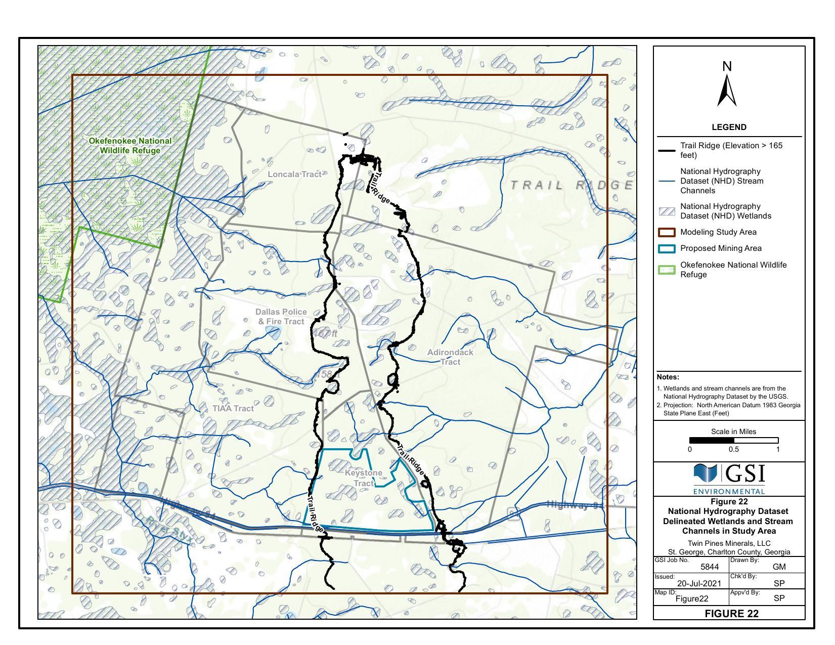 Figure 22. Wetlands and Stream Channels