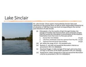 [Lake Sinclair]