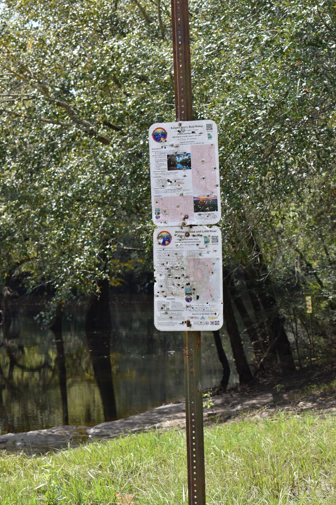 Knights Ferry Boat Ramp Signage, Withlacoochee River @ 2021-09-30