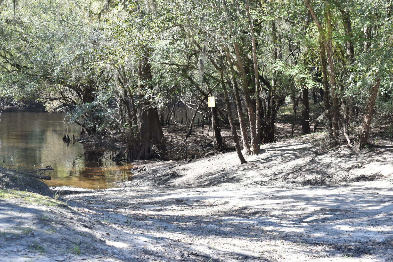 Knights Ferry Boat Ramp Water Level, Withlacoochee River @ 2021-10-21