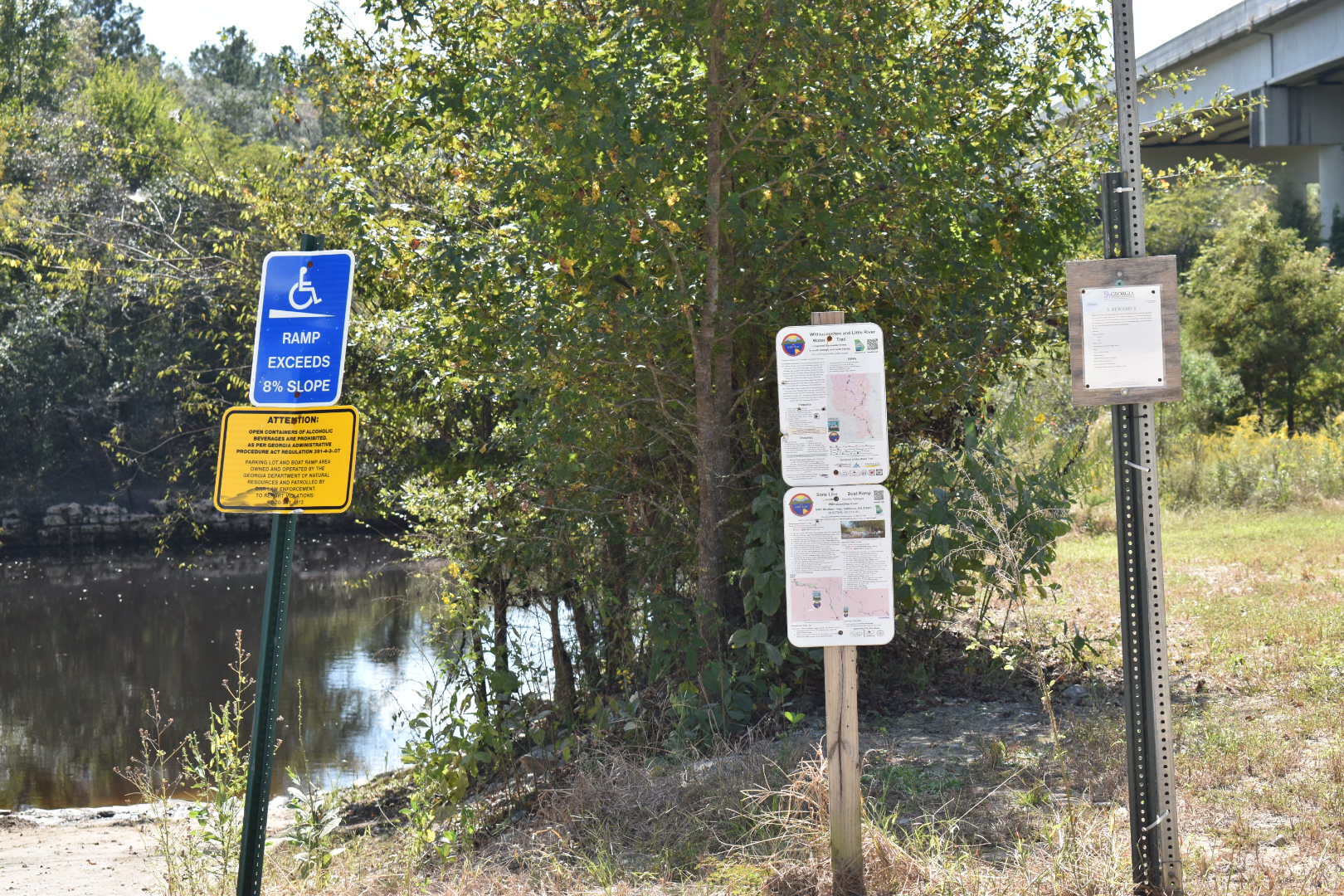 State Line Boat Ramp Sign, Withlacoochee River @ GA 133 2021-10-21