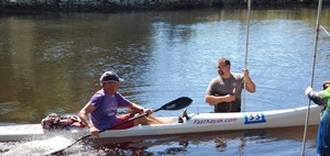 [0:58:43 Lloyd Reeves, bib 33, wins First Prize and a new record]