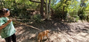 [Sara Jay, Honeybun, Old Horns Ferry Bridge abutment]