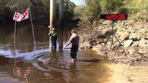 [Movie: 1:20:46 Elizabeth Brunner, First Female 4-mile (26M)]