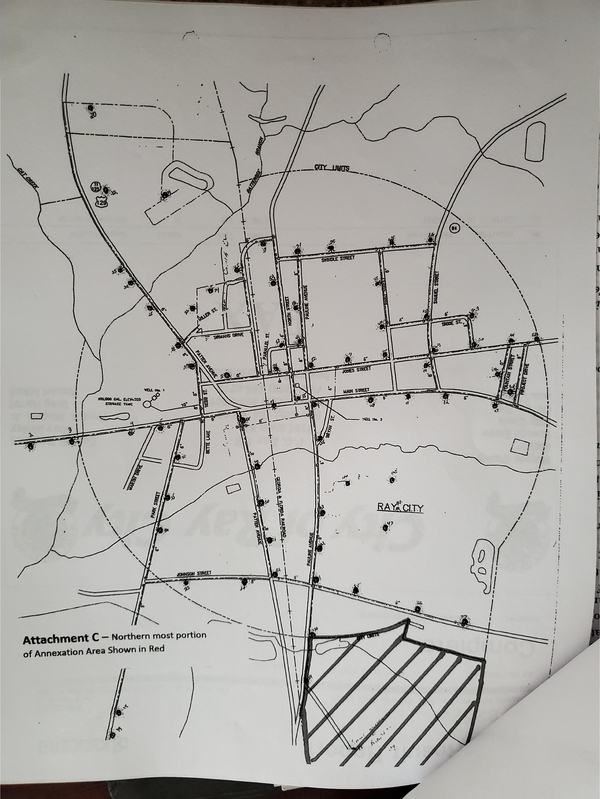 Attachment C: Northern most portion of Annexation Area Shown in Red