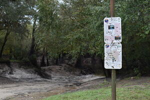 [Knights Ferry Boat Ramp Sign, Withlacoochee River @ 2021-10-28]