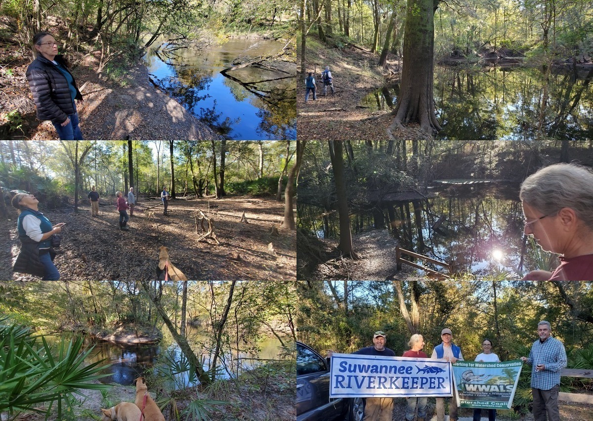 [Jennings Bluff Landing, Dead River Confluence, Dead River Sink, Banners]