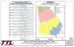 [SHEET 10: TEMPORARY VEGETATION SCHEDULE TABLE SROKED Br SeR]