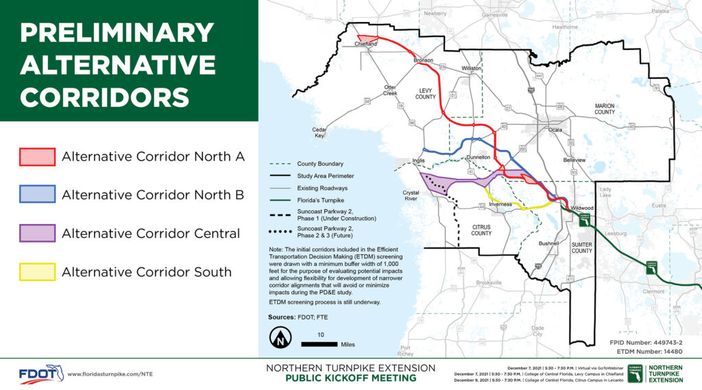 Preliminary Alternative Corridors