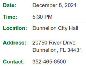 [Dunnellon City Council Workshop]