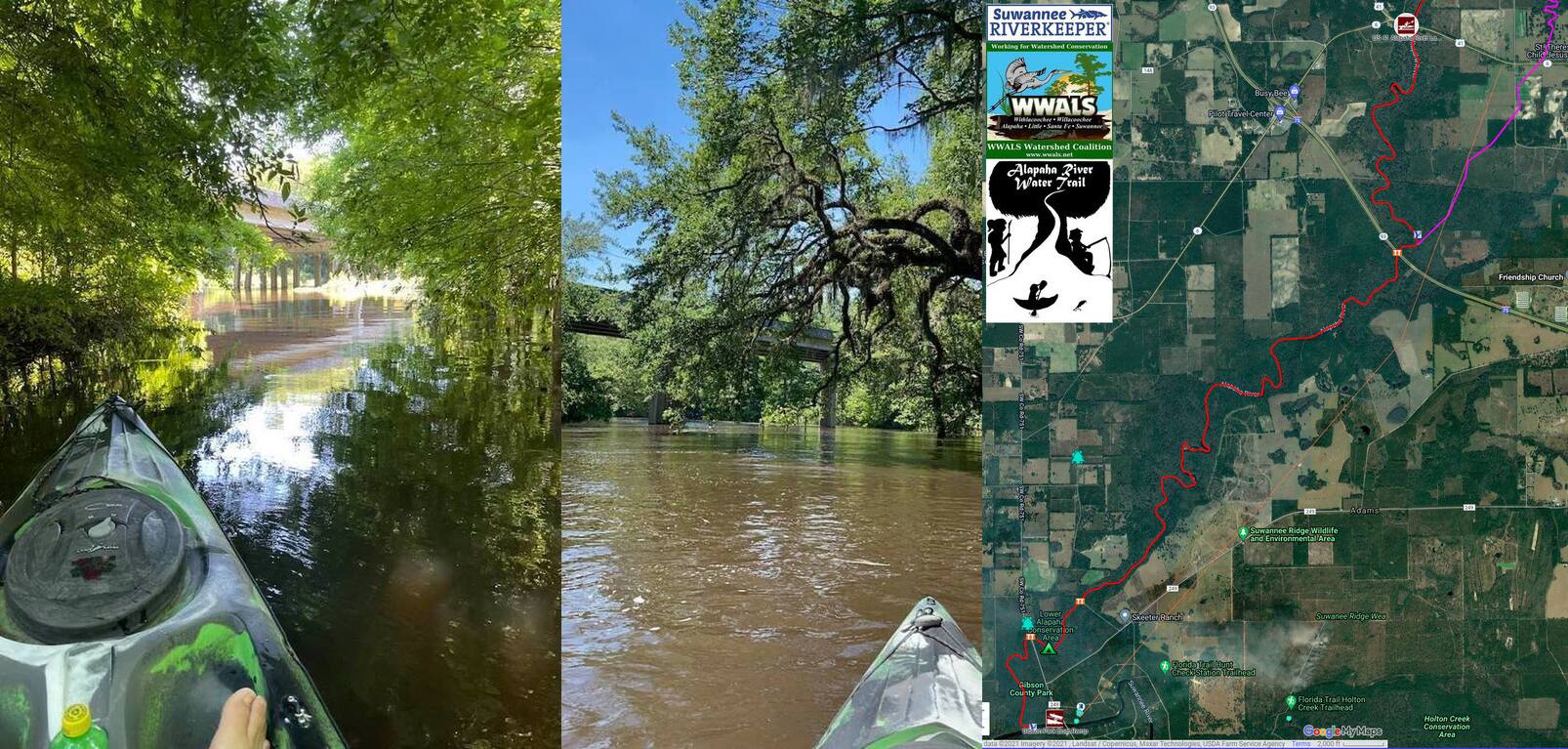 Pictures and Maps, Lower Alapaha River Bridges