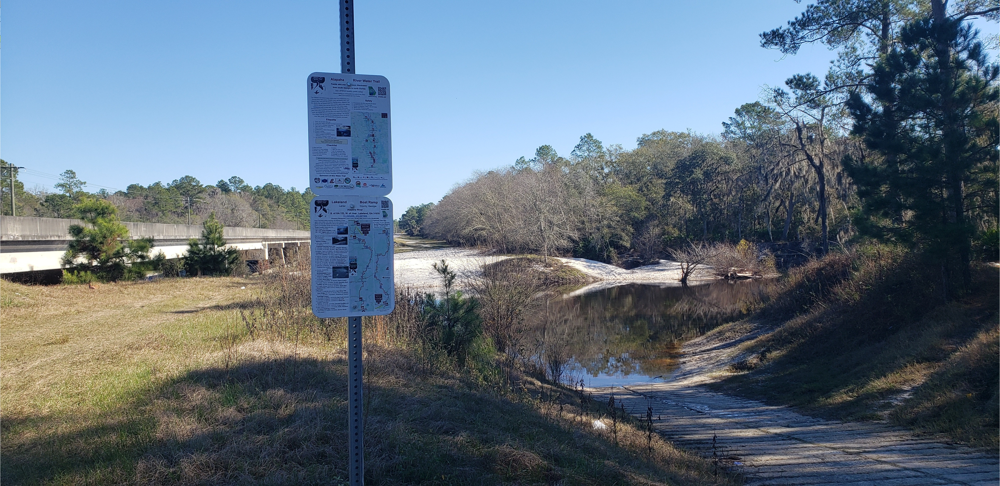 Lakeland Boat Ramp, Alapaha River @ GA 122 2021-12-23