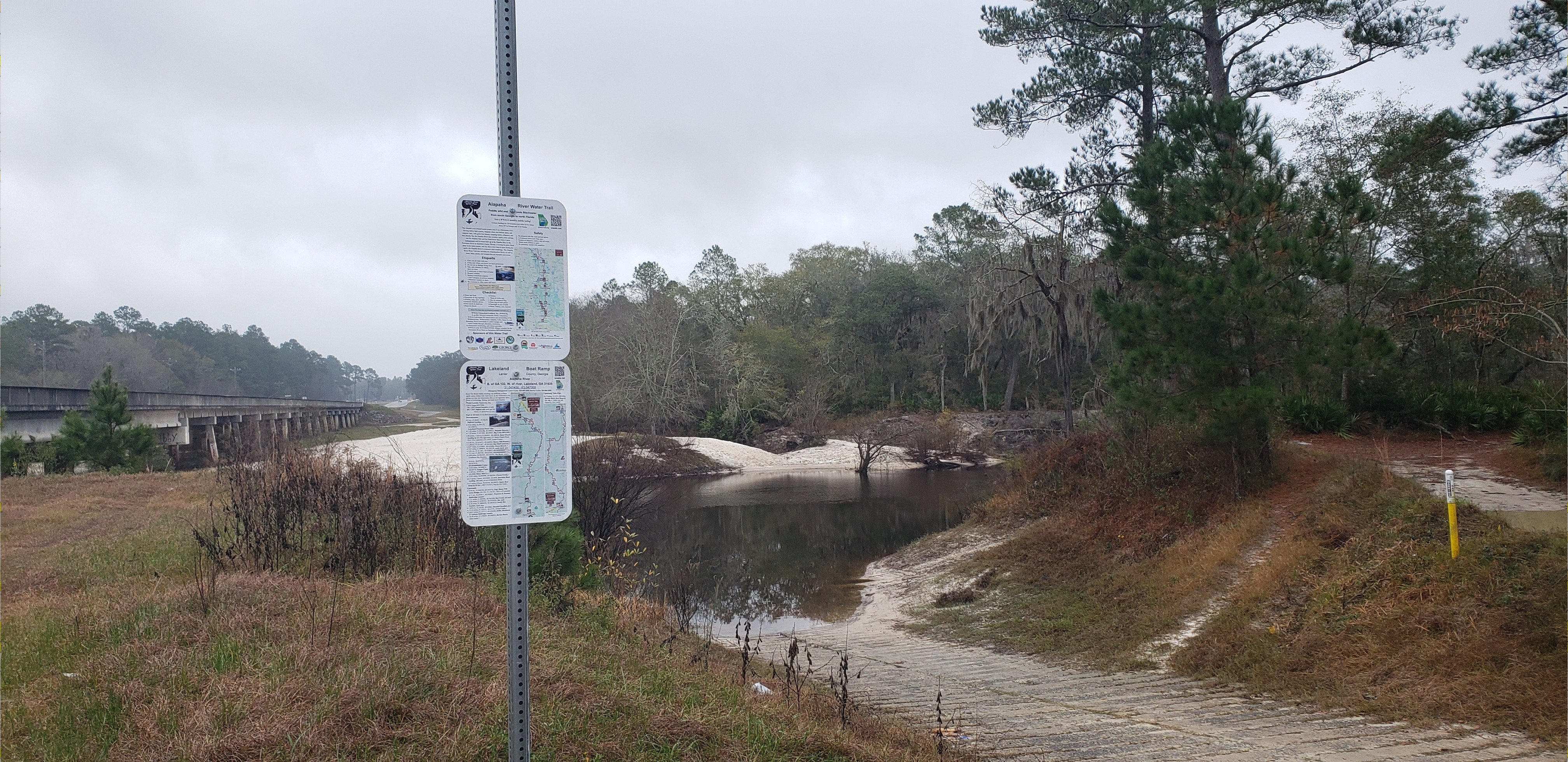 Lakeland Boat Ramp, Alapaha River @ GA 122 2021-12-30