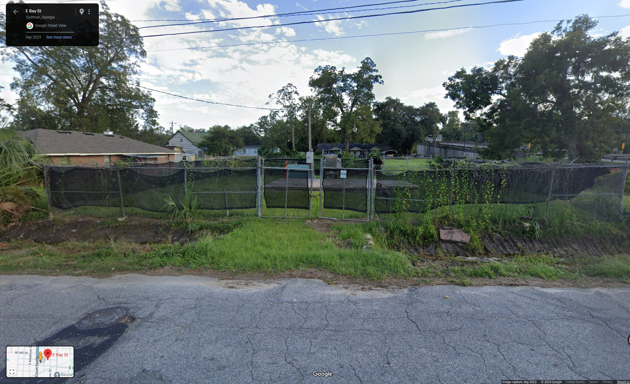 Quitman Lift Station No. 1 --Google Streetview