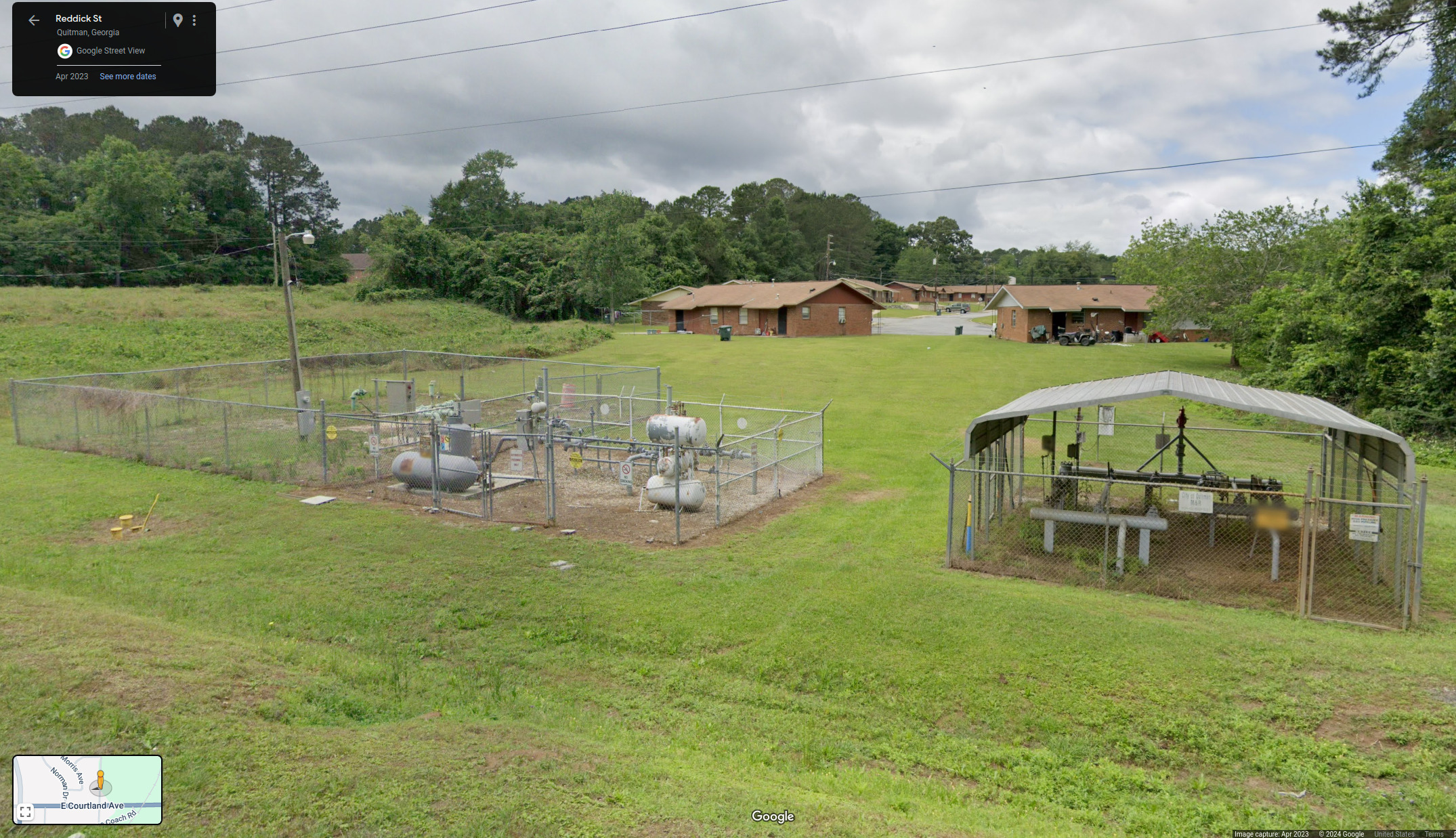 Quitman Lift Station No. 9, west of Reddick Street, north of Courtland Ave. --Google Streetview