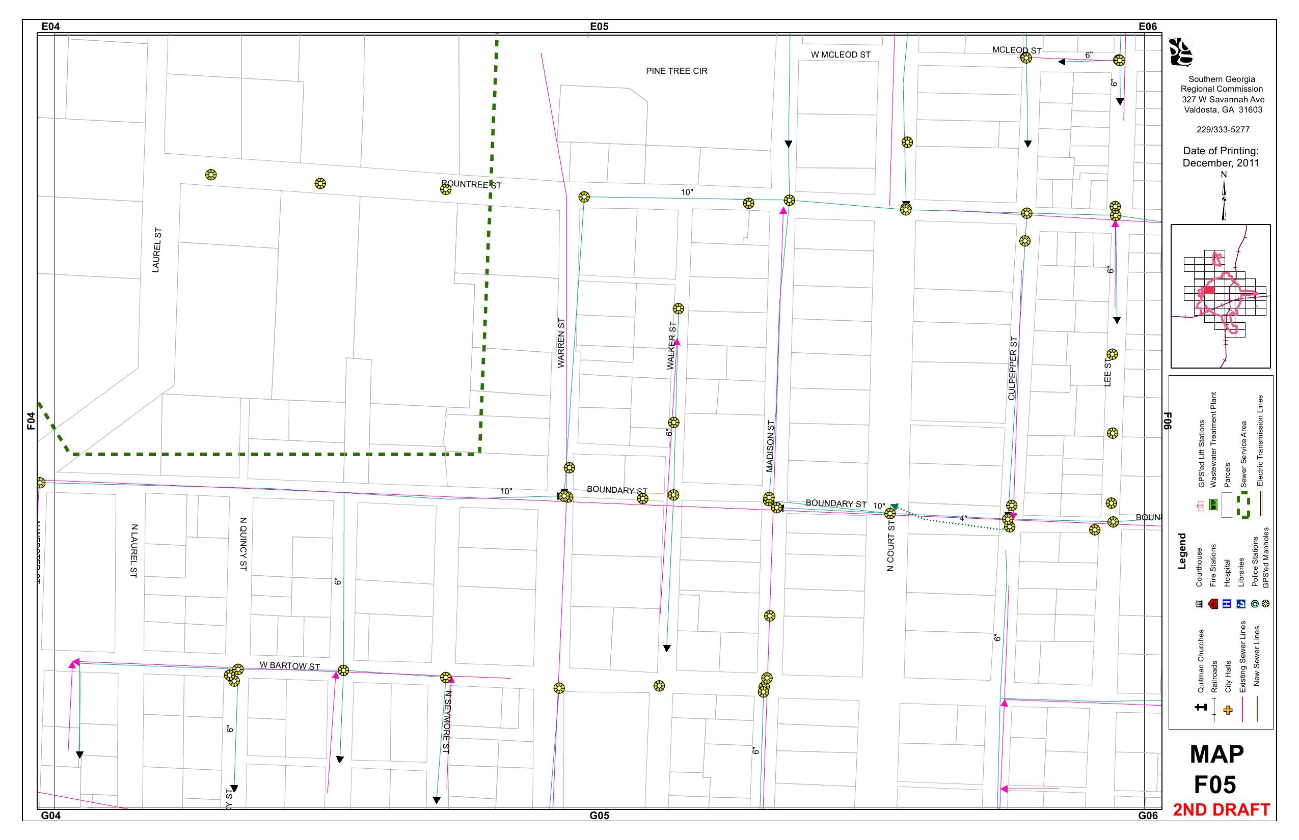 Quitman Sewer Mapbook Page 34