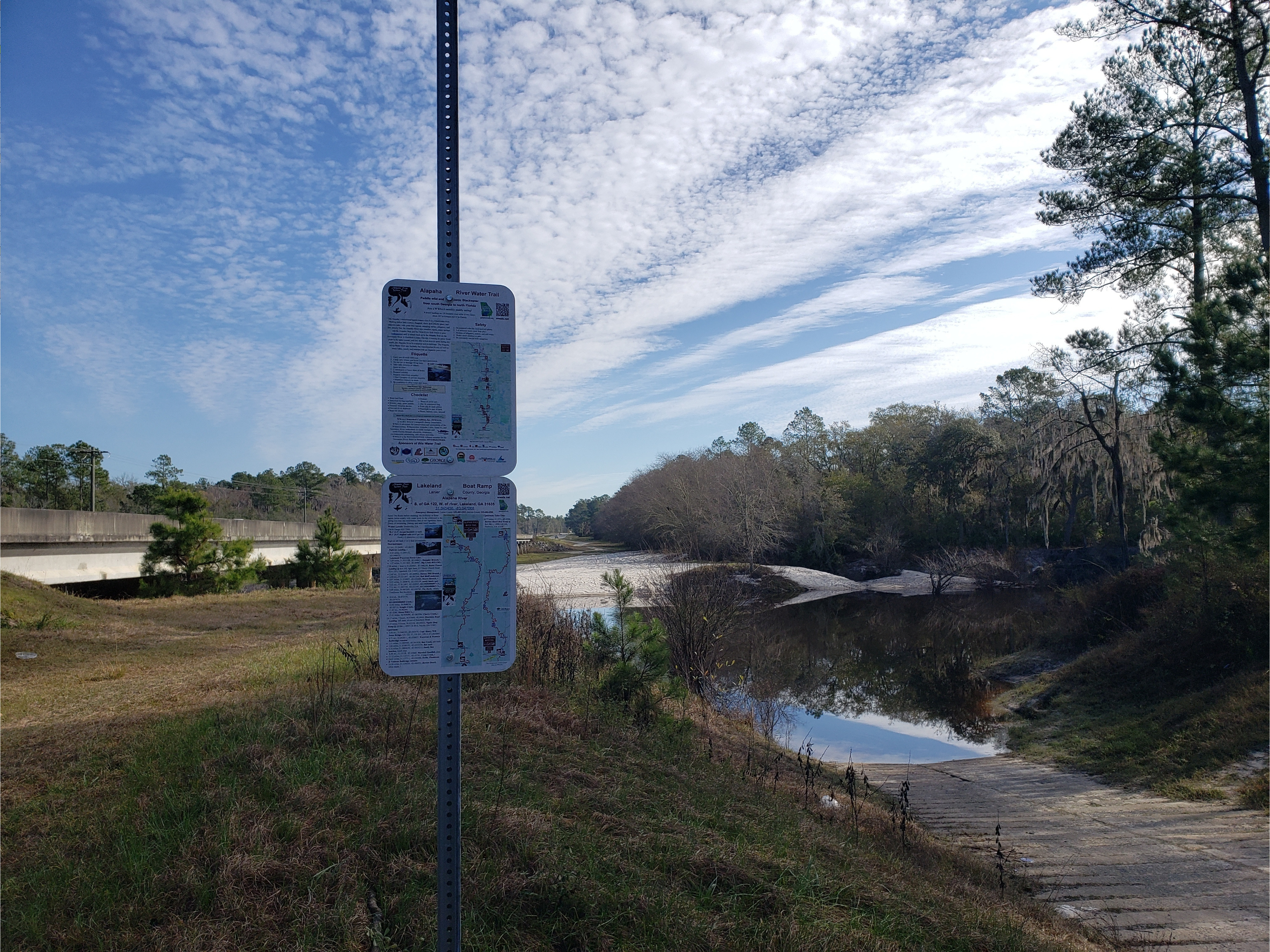 Lakeland Boat Ramp, Alapaha River @ GA 122 2022-12-06