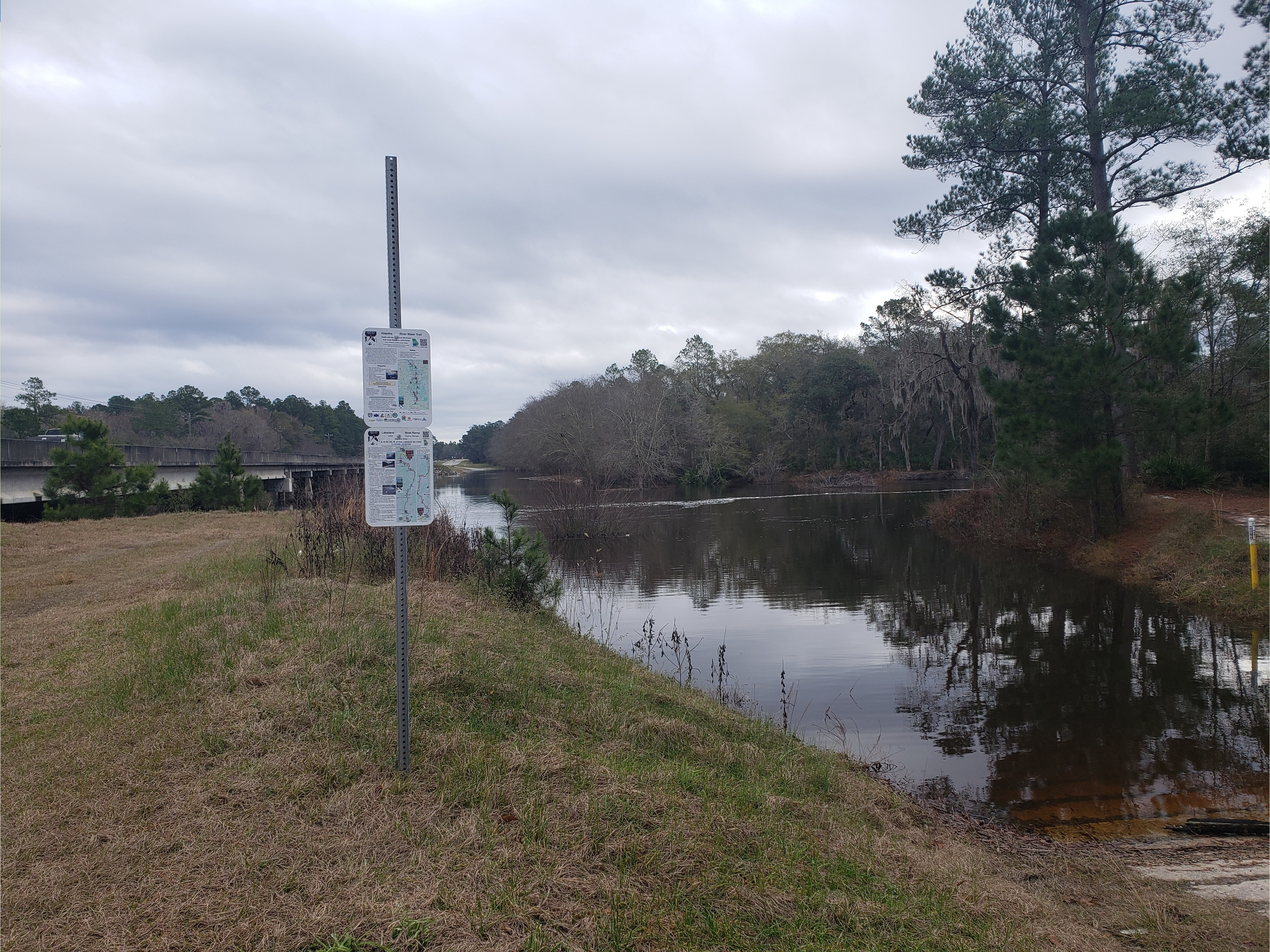 Lakeland Boat Ramp, Alapaha River @ GA 122 2022-01-13